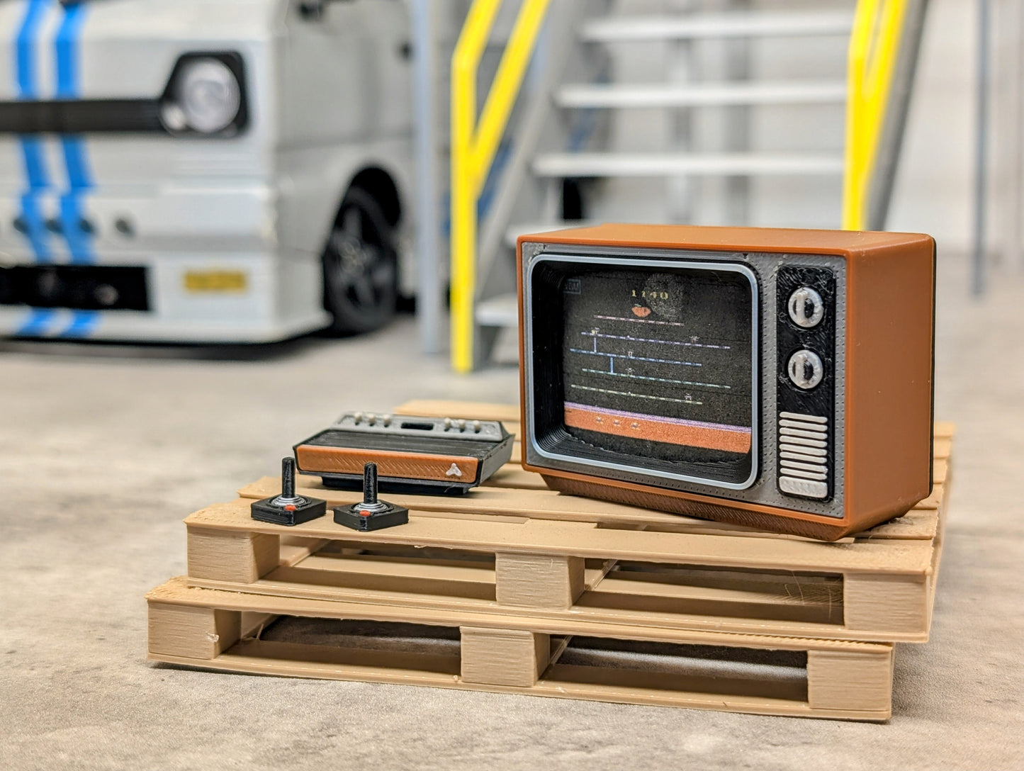 Old School Tube TV and 80s Game system