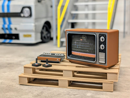 Old School Tube TV and 80s Game system