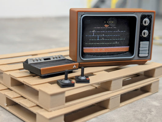 Old School Tube TV and 80s Game system